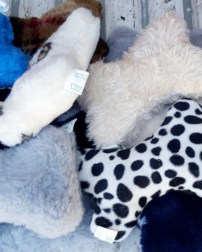 Plush bone squeak toy 19X14CM