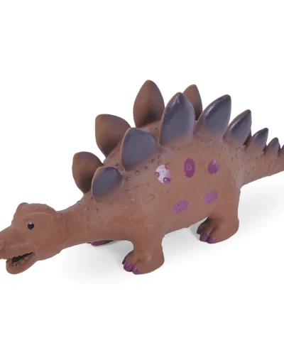 Squeaky Stegosaurus Latex Dog Toy 3 pack