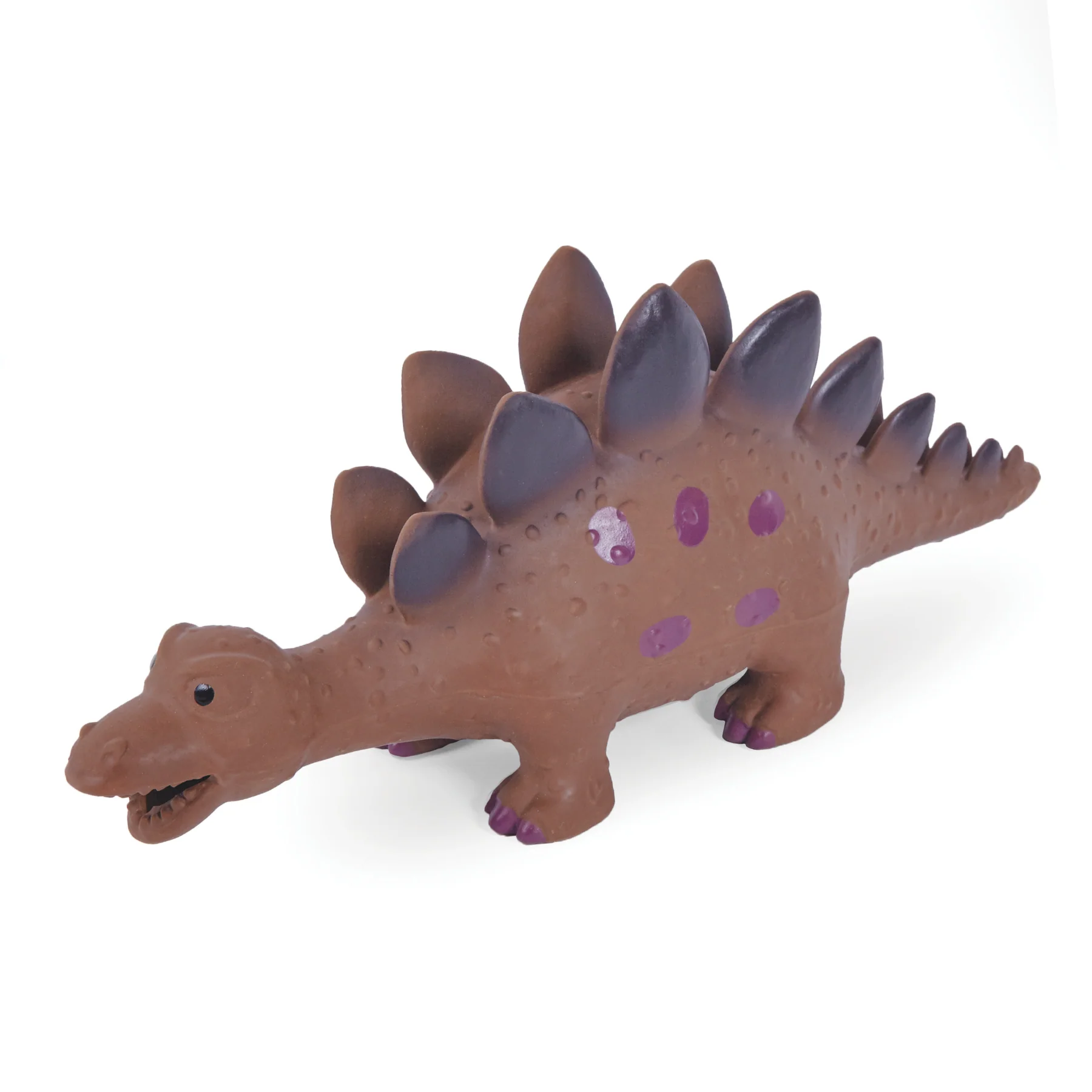 Squeaky Stegosaurus Latex Dog Toy 3 pack