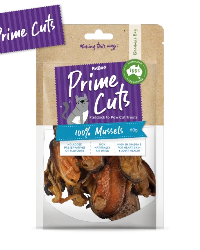 Mussels Kazoo Prime Cut Mussels 60gr Bag