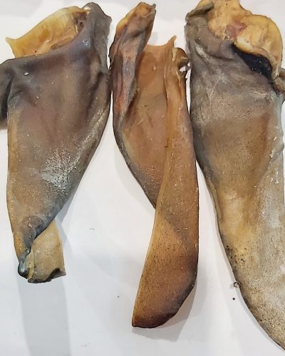 Beef Ears Smoked With Scroll Split 1kg bags