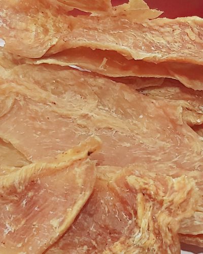 Chicken slice fillet jerky thin cut 1kg bags