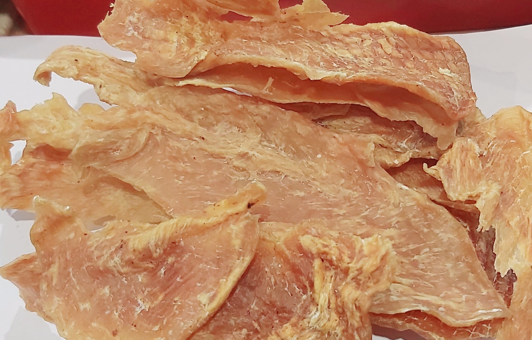 Chicken slice fillet jerky thin cut 1kg bags