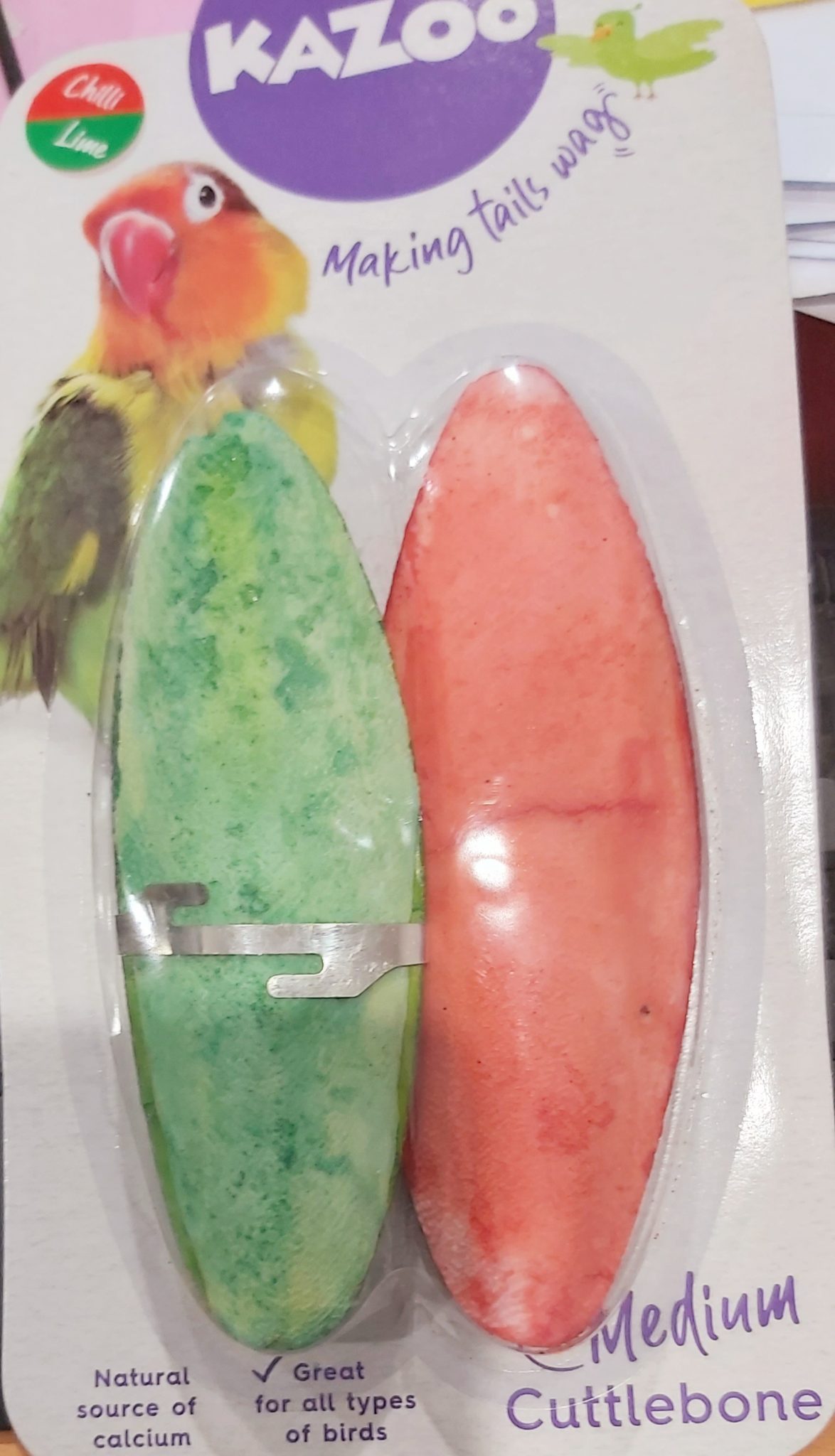 Cuttlebone Lime & Chilli Bird Cuttlebone 2 pack