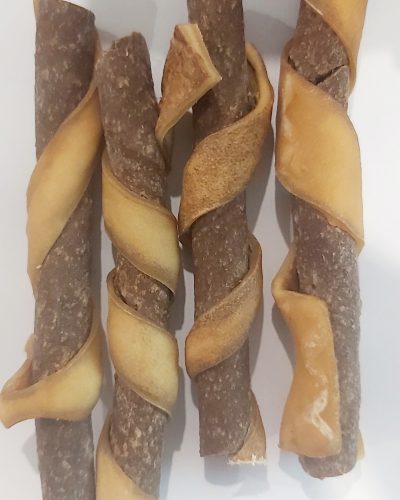 Kangaroo Sticks Wrapped with Beef Skin Bulk Buy 10 x 1kg bags