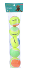 TENNIS BALLS 5PK 6CM ASSTD COLOURS 2-TONE